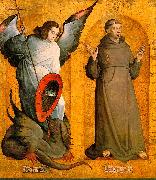 Juan de Flandes Saints Michael and Francis oil painting artist